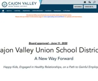 Cajonvalley.net(Cajon Valley Union School District) Screenshot