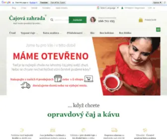 Cajova-Zahrada.cz(Čajová zahrada) Screenshot