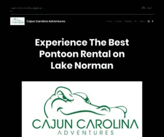 Cajuncarolinaadventures.com(Lake Norman Pontoon Rental) Screenshot