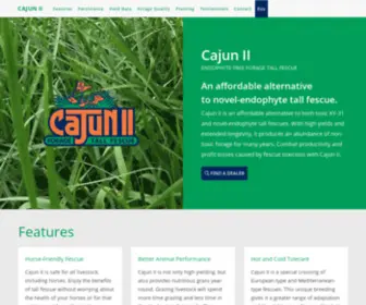 Cajunfescue.com(Cajun II Forage Tall Fescue) Screenshot