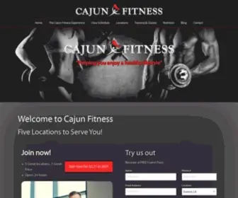 Cajunfitness.com(Cajun Fitness is Louisiana's Best Gym & Fitness Club) Screenshot