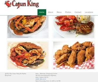 Cajunking808.com(Cajun King) Screenshot