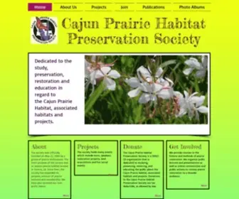 Cajunprairie.org(Cajun Prairie Habitat Preservation Society) Screenshot