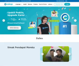 Cakap.com(Aplikasi Belajar Bahasa Asing & Kursus Online Bersertifikat #1) Screenshot