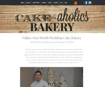 Cake-Aholics.com(Wedding cakes) Screenshot