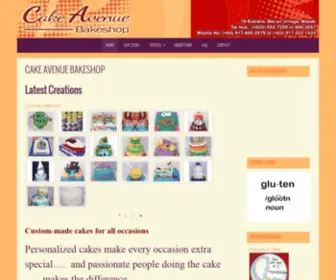 Cakeavenuebakeshop.com(Cake Avenue Bakeshop) Screenshot