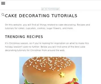 Cakedecoratingtutorials.com(Cake Decorating Tutorials) Screenshot