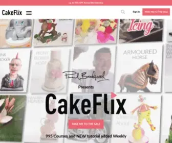 Cakeflix.com(How to Bake and Decorate Cakes) Screenshot