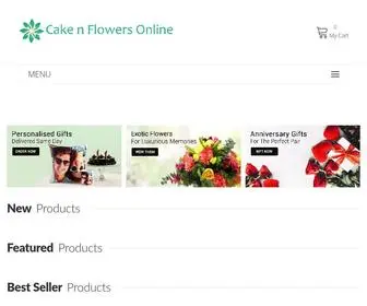 Cakenflowersonline.com(Cake N Flowers) Screenshot