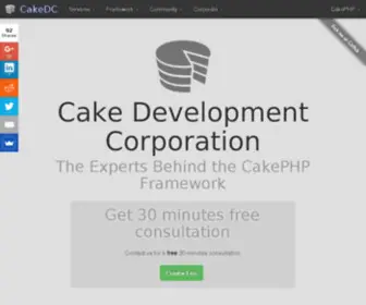Cakephp.com(Cake Development Corporation) Screenshot