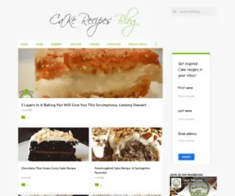 Cakerecipesblog.com(Cake Recipes Blog) Screenshot