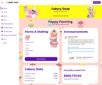 Cakeryswap.com(Cakeryswap) Screenshot