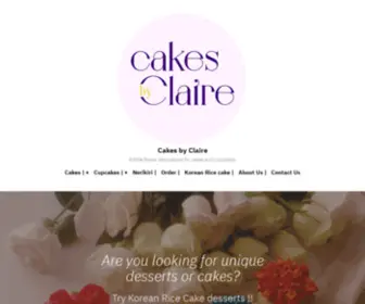 Cakesbyclairenyc.com(Edible flower decorations for cakes and cupcakes) Screenshot