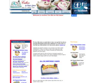 CakesbydairyQueen.com(Cakes By Dairy Queen) Screenshot