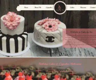 Cakesbysue.com.au(Birthday Cakes Melbourne) Screenshot