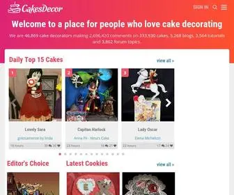 Cakesdecor.com(A place for people who love cake decorating) Screenshot