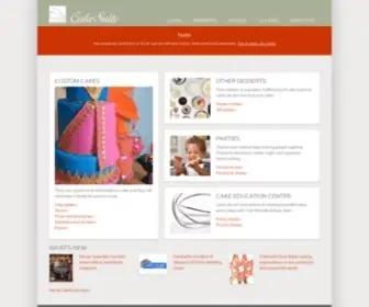 Cakesuite.com(CakeSuite Custom Cakes and Cake Education Center) Screenshot
