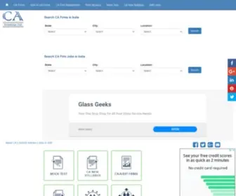 Caknowledgeclub.com(List of Top CA Firms in India and Overseas) Screenshot