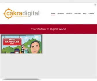 Cakradigital.com(Cakramedia Digital is creative agency that build smart digital marketing strategies) Screenshot