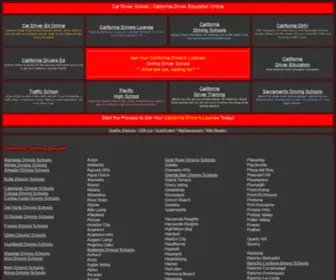 Cal-Driver-School.com(California Driving Schools has a home study driver education course) Screenshot