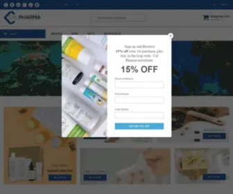 Cal-Pharma.com(CAL Pharma Online Sunscreens) Screenshot