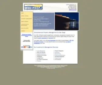 Cal-Prop.com(Home page) Screenshot