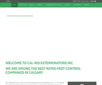 Cal-Rid.com(Cal-Rid Exterminators Inc) Screenshot