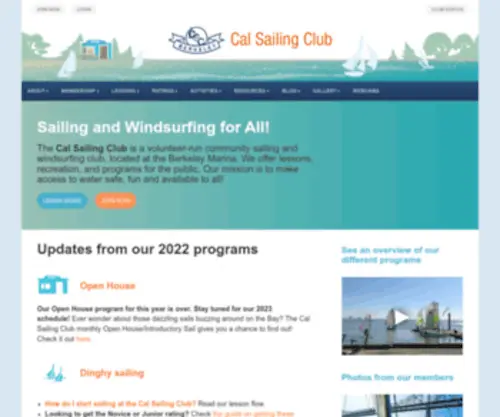 Cal-Sailing.org(The start time of this event) Screenshot