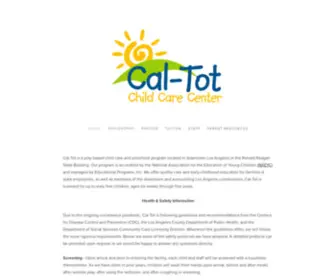 Cal-Tot.com(Cal-Tot Child Care Center) Screenshot