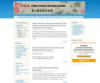 Cala-WEB.org(Chinese American Librarians Association) Screenshot