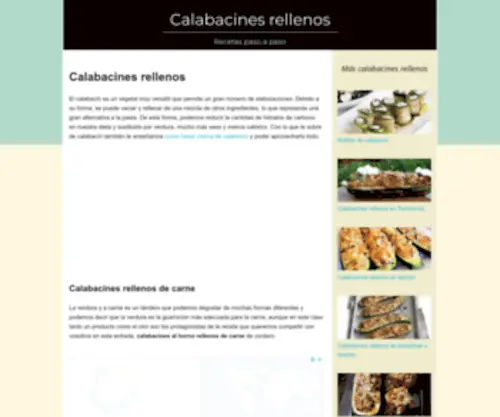 Calabacinesrellenos.com.es(Calabacines rellenos: 6 recetas fáciles) Screenshot