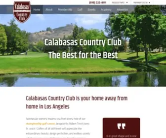 Calabasasgolf.com(Calabasas Country Club) Screenshot