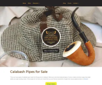 Calabashpipe.com(The Calabash Pipe Official Website) Screenshot