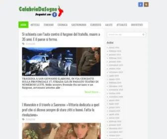 Calabriadasogno.it(Video News Itinerari Gastronomia Offerte Turistiche Cronaca) Screenshot