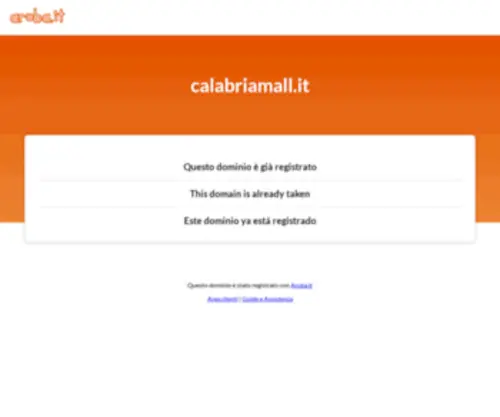 Calabriamall.it(Calabria Mall) Screenshot