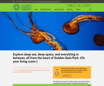 Calacademy.org(The California Academy of Sciences) Screenshot