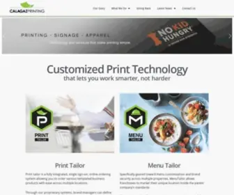 Calagazprinting.com(Family Owned and Operated) Screenshot