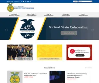 Calaged.org(California FFA and Agricultural Education) Screenshot