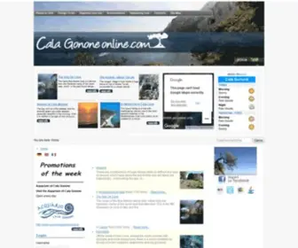 Calagononeonline.com(Il portale di info turistiche per viaggi e vacanze a Cala Gonone) Screenshot