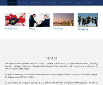 Calaimmigration.ca(Service Immigration au Canada) Screenshot