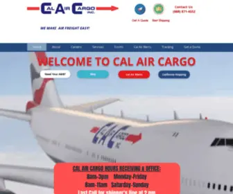 Calaircargo.com(Floral & Perishable Air Cargo) Screenshot