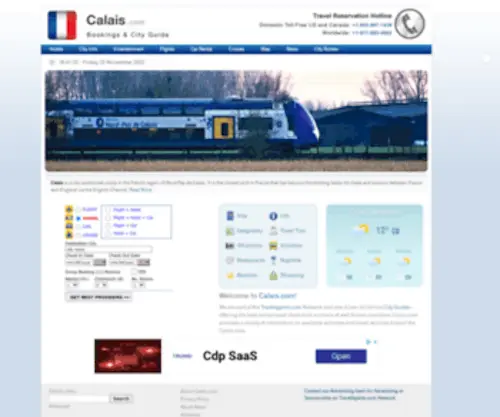 Calais.com(Travel Information and Guide) Screenshot