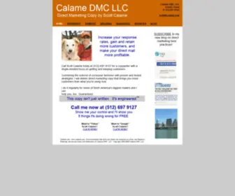 Calame.com(Scott Calame Direct Marketing Creative) Screenshot