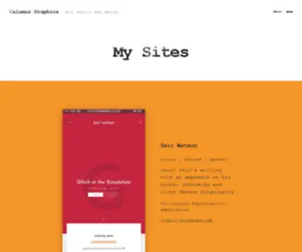 Calamus.graphics(Keir Watson Web Design) Screenshot