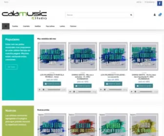 Calamusic.net(Pistas musicales profesionales. Pistas de cumbia) Screenshot