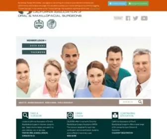 Calaoms.org(California Association of Oral & Maxillofacial Surgeons) Screenshot