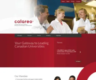 Calareo.ca(Canada and Latin America Research Exchange Opportunities) Screenshot