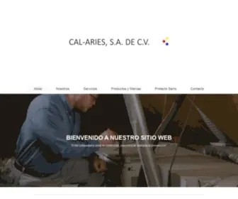 Calaries.com.mx(Calderas CAL) Screenshot