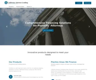 Calattorneylending.com(California Attorney Lending) Screenshot