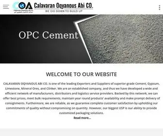 Calavaran.com(Iron Ore Exporter and Supplier from Iran (Islamic Republic of)) Screenshot